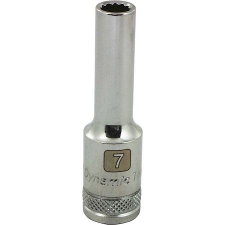Dynamic 3/8" Drive, 7mm Metric Socket, 12 Points D009707